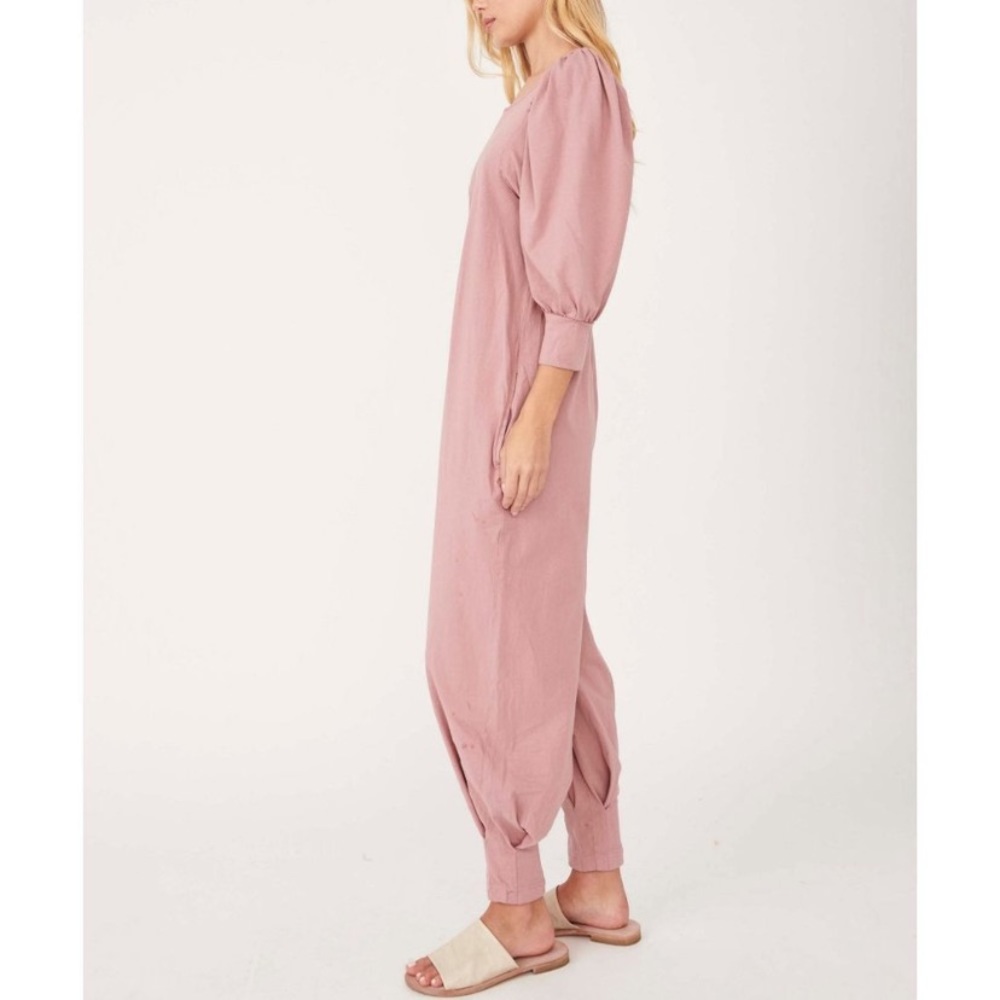 FREE PEOPLE Jackie One Piece Jumpsuit in Smoked Roses MEDIUM
